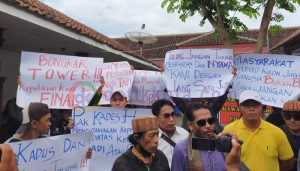 Warga Desa Purwodadi Protes Keberadaan Tower
