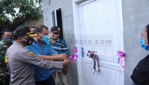 Kapolres Sergai Resmikan 2 Unit Bedah Rumah Warga Terkena Bencana Puting Beliung