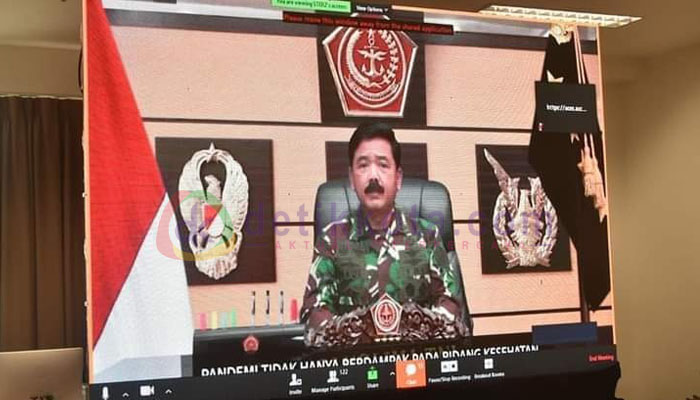 Panglima TNI Marsekal TNI Hadi Tjahjanto, S.I.P. dalam amanatnya pada acara Komunikasi Sosial TNI-Polri dan aparat Pemerintahan tahun 2020 yang dilaksanakan secara virtual