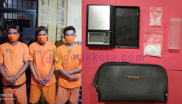 Tersangka dan barang bukti yang berhasil diamankan Polres Sumenep