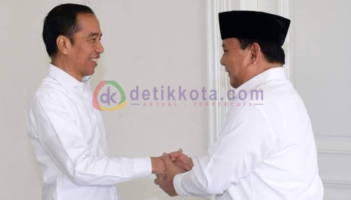Presiden RI Joko Widodo Bersama Ketua Umum Partai Gerindra Prabowo Subianto