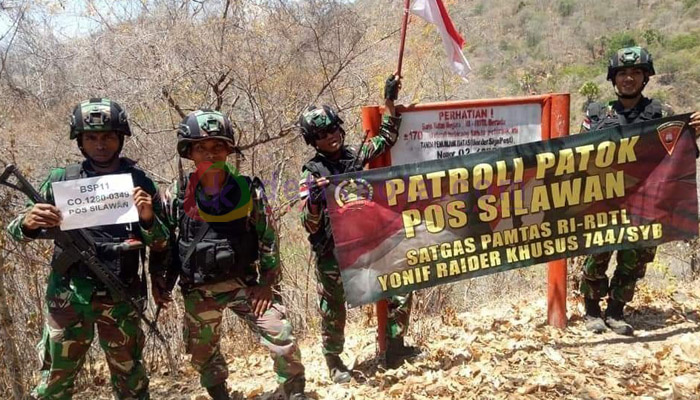 TNI Temukan Patok Hilang Akibat Terbawa Luapan Arus Sungai