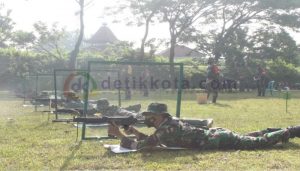 Kodim Sragen Latihan Menembak Perdana di Tahun 2022