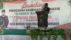 Bupati Sumenep Achmad Fauzi Resmikan Program Kesehatan Gratis Desa Romben Rana