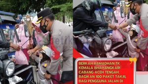 Memasuki Hari ke-12, Polres Aceh Tengah Bagikan Ratusan Takjil