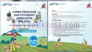 BSN Undang Jurnalis Ikuti Lomba Penulisan dan Foto Jurnalistik 2022