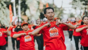 Harkitnas Kader Banteng Surabaya Gelar Senam SICITA