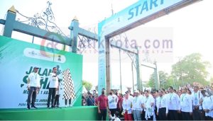 Jalan Sehat Menuju 1 Abad NU Resmi Dibuka Presiden Jokowi