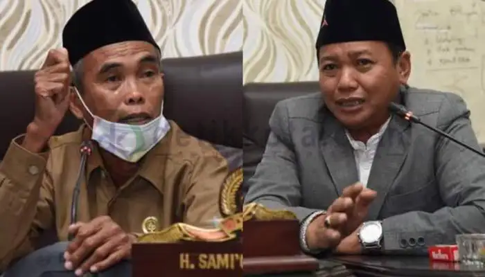 Anggota DPRD Sumenep, H. Sami'oddien (kiri) dan H. Masdawi (kanan).
