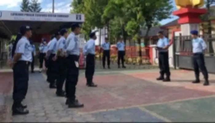 Apel Renungan dan Doa Bersama dalam rangka Hari Bhakti Pemasyarakatan di halaman Rutan Kelas IIB Sumenep.