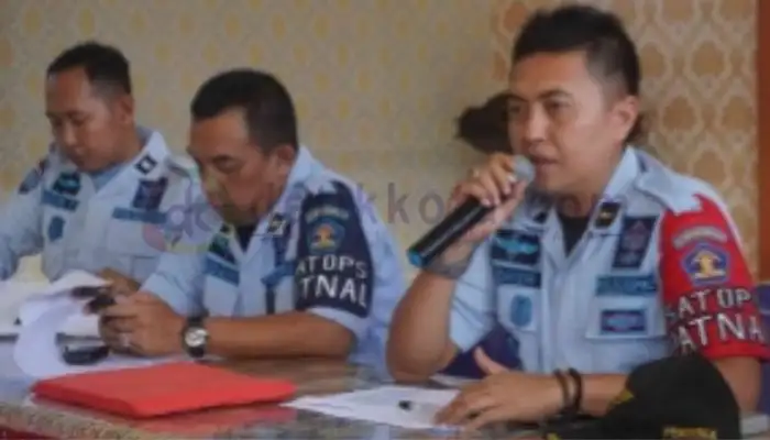 Kasubsi Pelayanan Tahanan, Rutan Kelas IIB Sumenep, Teguh Doni memimpin Sidang TPP.
