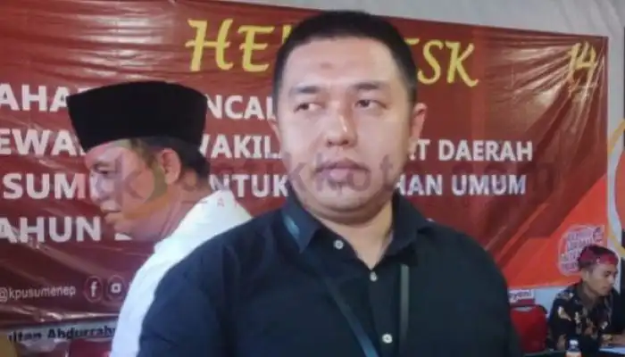 Komisioner KPU Sumenep Divisi Teknis dan Penyelenggaraan, Deki Prasetia Utama.