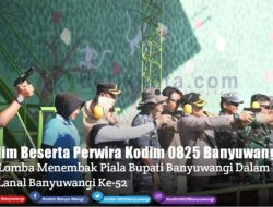 Rayakan HUT Ke-52 Lanal Banyuwangi, Dandim Setempat Ikuti Lomba Menembak Piala Bupati