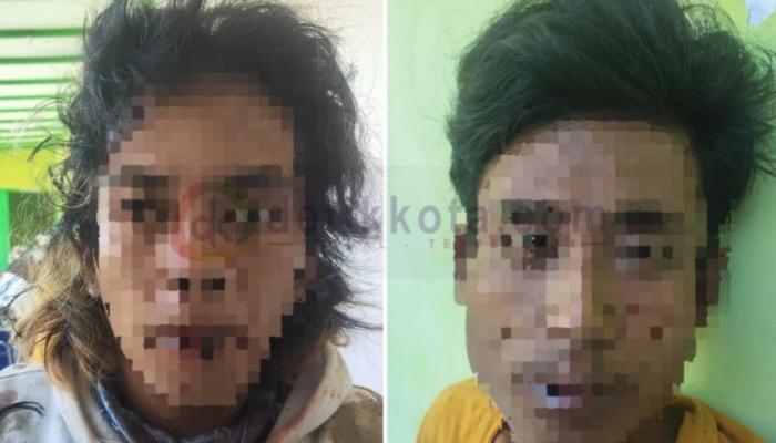 Dua diantara beberapa pelaku tindak pidana curanmor yang berhasil diamankan Satreskrim Polres Sumenep.