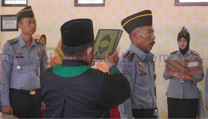Samhaji dilantik sebagai Kepala Kesatuan Pengamanan Rutan Kelas IIB Sumenep.