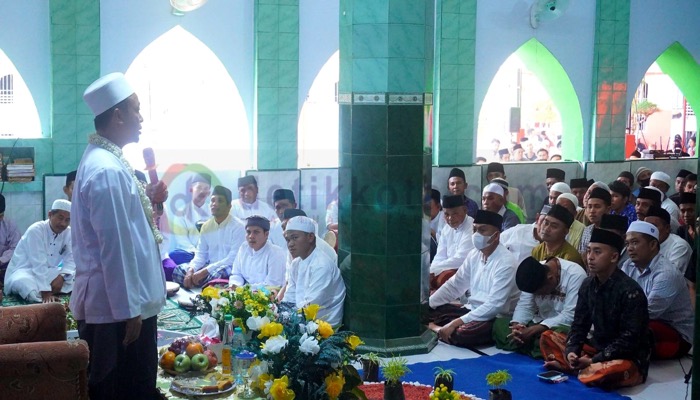 KH Musleh Adnan di acara Peringatan Maulid Nabi Muhammad SAW di Rutan Sumenep.