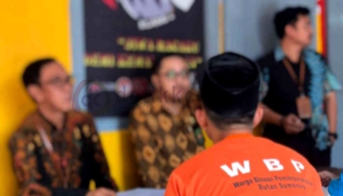 Kunjungan hakim Wasmat PN Sumenep di Rutan Kelas IIB setempat.