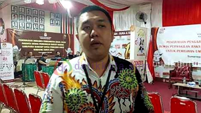 Komisioner KPU Sumenep, Divisi Teknis Penyelenggaraan, Dekki Prasetia Utama.