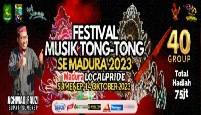 Flayer Festival Musik Tong-tong se-Madura 2023.