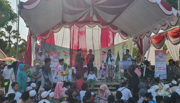 Acara Jalan-jalan Santai Hari Santri Nasional (HSN) tahun 2023 di Kabupaten Sumenep.
