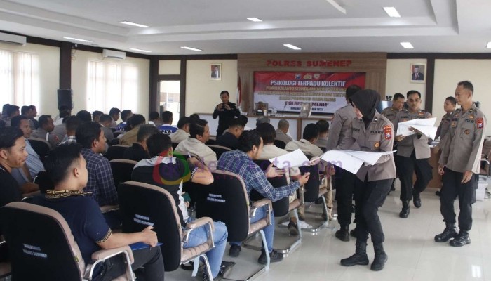 Tes Psikologi bagi pemegang dan pengajuan senpi dinas di Mapolres Sumenep.