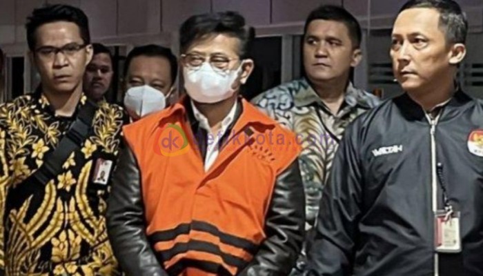 Mantan Menteri Pertanian, Syahrul Yasin Limpo (SYL) usai menjalani pemeriksaan di Gedung KPK.
