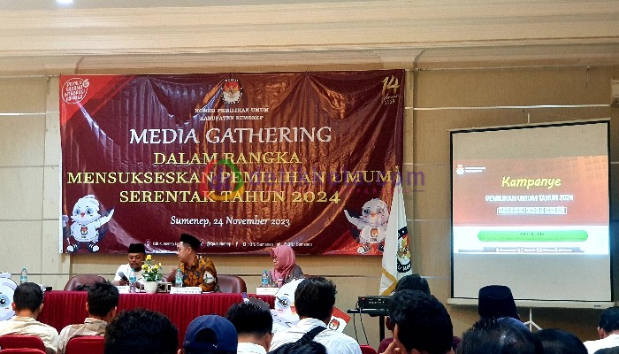 KPU Sumenep menggelar acara sosialisasi tentang Kampanye Pemilu 2024.