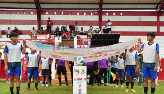 Pembukaan Liga 3 Regional Jatim 2023 di GOR A. Yani, beberapa waktu lalu.