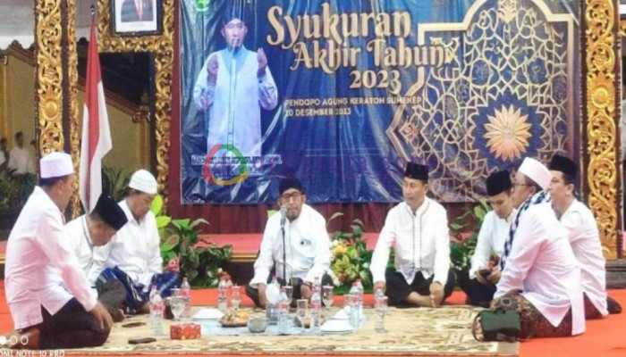 Acara Syukuran Akhir Tahun 2023 di Pendopo Keraton Sumenep.