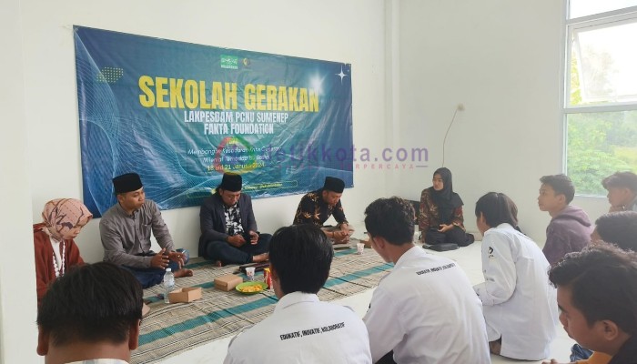 Pelaksanaan Sekolah Gerakan oleh Fakta Foundation dan PC Lakpesdam NU Sumenep.
