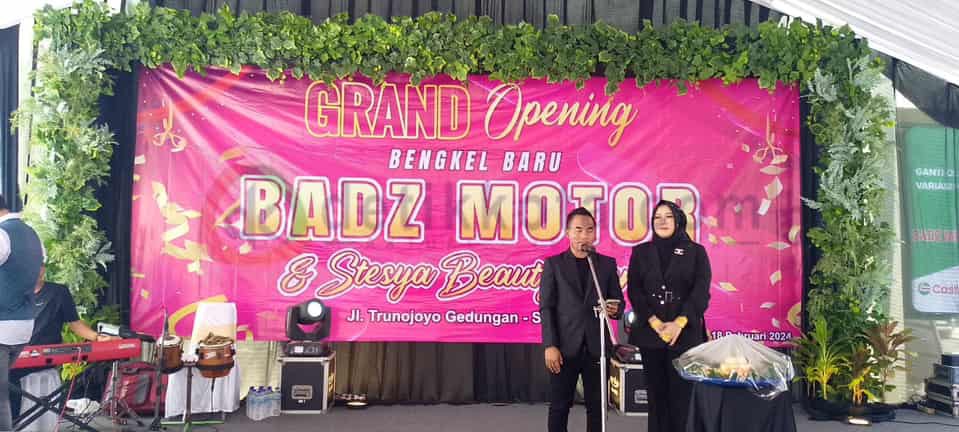 Grand Opening Bengkel Badz Motor dan Stesya Beauty store