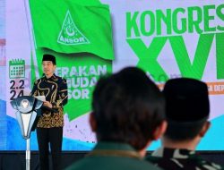 Hadiri Kongres ke-16 GP Ansor, Jokowi mendorong Semua Pihak Kawal Pemilu dan Memperjuangkan Kemerdekaan Palestina
