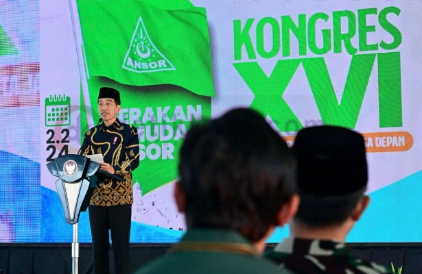 Presiden RI Joko Widodo Saat Menghadiri Kongres ke 16 GP Ansor