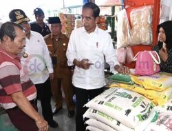 Jokowi Meninjau Harga Bahan Pokok di Pasar Kawat Kota Tanjung Balai