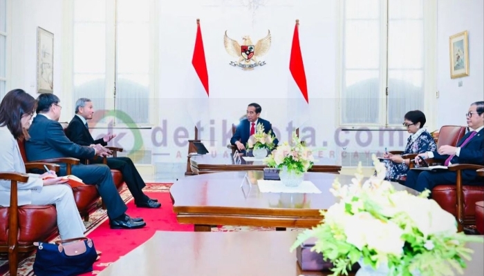 Istana Merdeka, Jakarta. Jumat, 26 April 2024.
