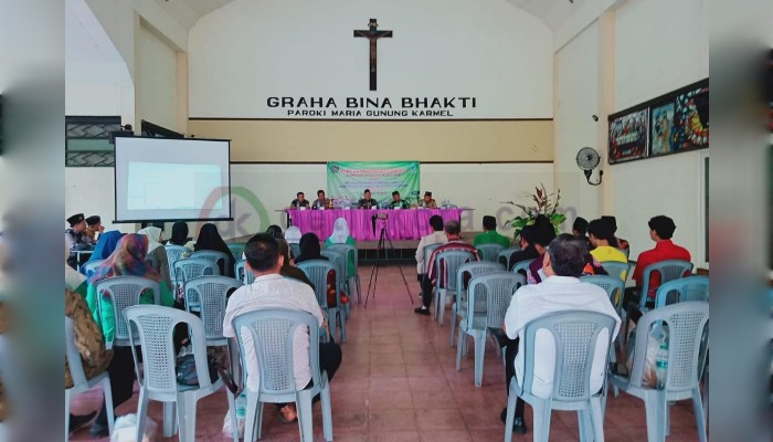 Kemenag Sumenep Pada Kegiatan Penguatan Pengembangan Moderasi Beragama di Graha Bina Bhakti Gereja Muria Gunung Karmel, Desa Pabian Kecamatan Kota Sumenep.