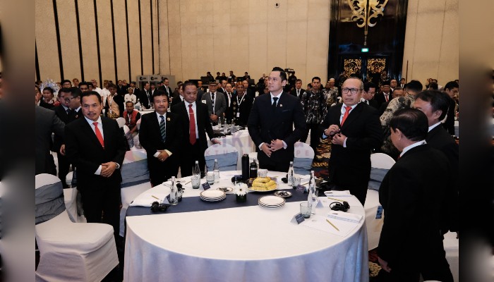 Menteri AHY saat Pertemuan Puncak Internasional Pertama tentang Tanah Ulayat