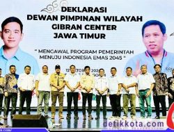Deklarasi Dewan Pimpinan Wilayah Gibran Center Jawa Timur