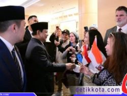 Kedatangan Presiden Prabowo Disambut Hangat Oleh Masyarakat Indonesia di Washington DC
