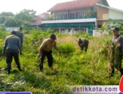 Pelopori Kebersihan Lingkungan, Koramil 03/Serengan Gandeng Kelurahan Kerja Bakti Jumat Bersih