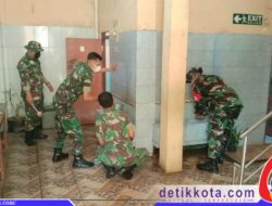 Danramil 03 Serengan Ajak Guru dan Siswa Budayakan Kebersihan Lingkungan Sekolah