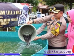 Kapolres Sumenep Tabur 12 Ribu Benih Ikan, Dukung Program Ketahanan Pangan