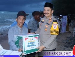 Kapolres Sumenep Gelar Baksos Kepada Nelayan dan Kelompok Sadar Wisata Pantai Slopeng