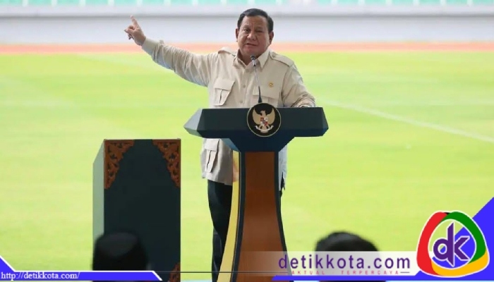 Presiden Prabowo saat peresmian yang dipusatkan di Stadion Gelora Delta, Kabupaten Sidoarjo, Jawa Timur, Senin (17/03/2025).