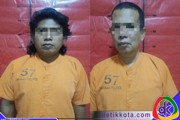 Kedua pelaku yang terjaring OTT Satreskrim Polres Sumenep.