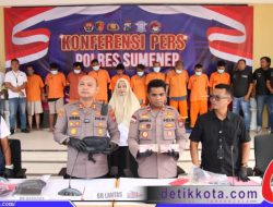 Kapolres Sumenep Pimpin Konferensi Pers Pengungkapan 18 Kasus Selama Dua Bulan