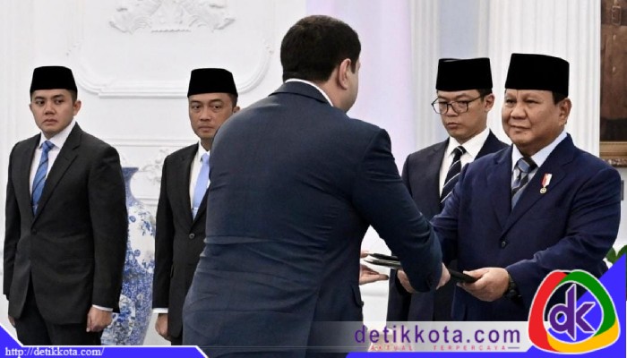 Presiden Prabowo Terima Surat Kepercayaan Delapan Duta Besar Negara Sahabat di Istana Merdeka, Jakarta.
