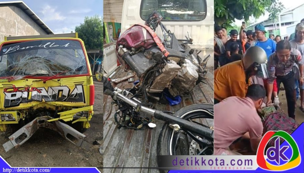 Kendaraan Yang Terlibat Kecelakaan di Larangan Badung Pamekasan.