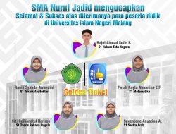 Lima Siswa Unggulan SMA Nurul Jadid Lolos Jalur Golden Ticket UIN Malang
