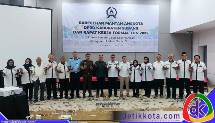 Wakil Bupati Subang, H. Agus Masykur Rosyadi (Kang Akur), menghadiri Sarasehan dan Rapat Kerja Forum Mantan Anggota Legislatif (FORMAL) Kabupaten Subang Tahun 2025 yang digelar di Hotel Laska Subang, Rabu (2/7/2025).